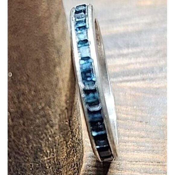 LEGI 925 sterling silver eternity band ring‎ size 4 - Picture 6 of 15